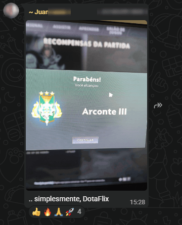 Depoimento de aluno da DOTAFLIX