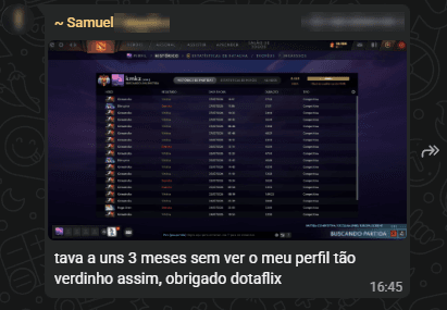 Depoimento de aluno da DOTAFLIX