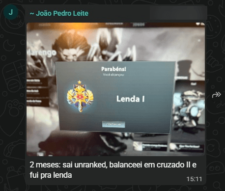 Depoimento de aluno da DOTAFLIX