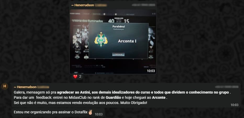 DOTAFLIX student testimonial