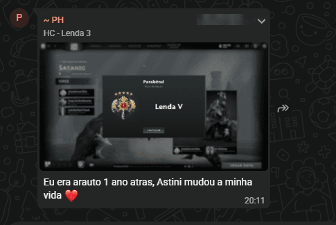 Depoimento de aluno da DOTAFLIX