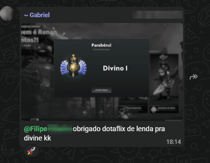 Depoimento de aluno da DOTAFLIX